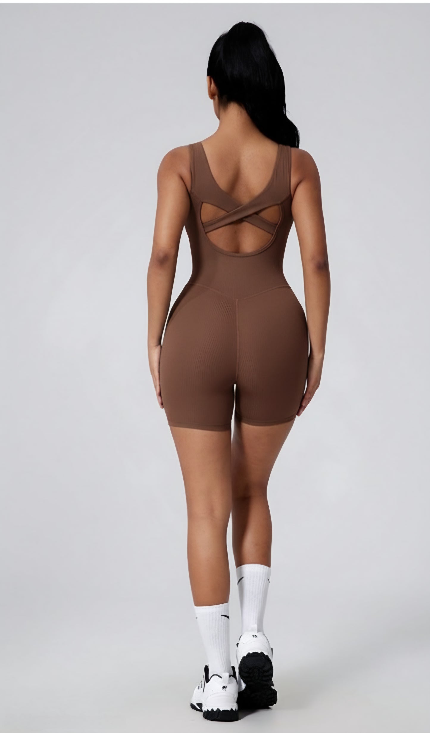 The "Versa Sculpt" Ribbed Mini Jumpsuit